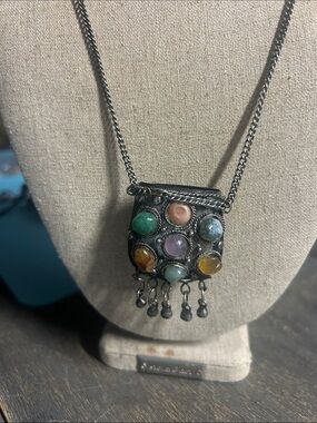 Sajai or Kuchi prayer box necklace from India.